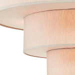 Люстра круглая трехъярусная с тканевыми абажурами Light Soft Glow варинант исполнения - 2 | Loft Concept в Самаре