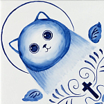 Плитка с узором Котики варинант исполнения - 2 | Loft Concept в Самаре