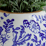 Ваза с синим цветочным узором Blue & White Ornament  варинант исполнения - 1 | Loft Concept в Самаре