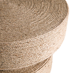 Приставной стол с отделкой из джута Juti D35 см варинант исполнения - 4 | Loft Concept в Самаре