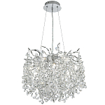 Люстра с хрустальными подвесками на металлических ветках Fairytree Light Silver Chandelier 10 варинант исполнения - 2 | Loft Concept в Самаре