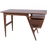 Письменный стол прямоугольный с 2-мя ящиками и полкой Idenontal варинант исполнения - 5 | Loft Concept в Самаре