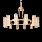 Люстра круглая с текстурными цилиндрическими плафонами Glimpse варинант исполнения - 5 | Loft Concept в Самаре