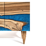 Стильный Буфет лофт 4 двери Cabinet Crimson River фасад эпоксидная смола  варинант исполнения - 4 | Loft Concept в Самаре