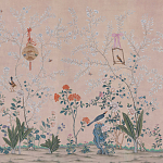 Обои ручная роспись Cecily pink варинант исполнения - 2 | Loft Concept в Самаре