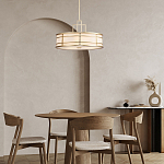 Подвесной светильник цвета латунь с белым матовым плафоном с геометрическим рисунком Feiss варинант исполнения - 8 | Loft Concept в Самаре