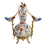 Ваза из фарфора с птицами и цветочной росписью Garden of Eden варинант исполнения - 2 | Loft Concept в Самаре