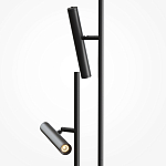 Напольный торшер светодионый черный Lumen Duo варинант исполнения - 2 | Loft Concept в Самаре