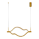 Подвесной светильник волнообразный изогнутый на двух тросах 103 см Spiral Lighting варинант исполнения - 3 | Loft Concept в Самаре