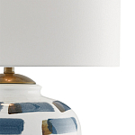 Настольная лампа керамическая с белым тканевым абажуром Perfect White Canvas варинант исполнения - 1 | Loft Concept в Самаре