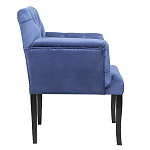 Кресло Addison Chic Armchair deep blue velour варинант исполнения - 2 | Loft Concept в Самаре