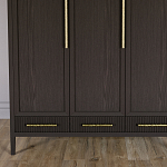 Большой Шкаф Primo Темный орех с 3 дверьми и 3 выдвижными ящиками варинант исполнения - 2 | Loft Concept в Самаре