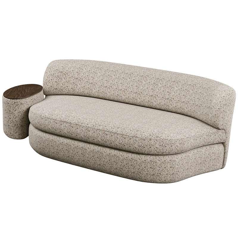 Диван двухместный со столиком Ulysses Молочный Орех в Самаре | Loft Concept 