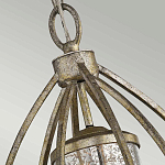 Подвесной светильник овальной формы с цилиндрическим плафоном в цвете сусальное серебро Kichler варинант исполнения - 3 | Loft Concept в Самаре