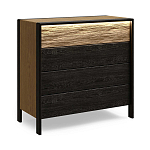 Комод 4 ящика с подсветкой на рельефном фасаде Warm Industrial варинант исполнения - 3 | Loft Concept в Самаре