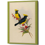 Постер на холсте с изображением птиц Blooming Birds Poster варинант исполнения - 9 | Loft Concept в Самаре