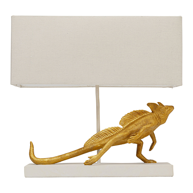 Настольная лампа Золотая Игуана Бежевый Золотой в Самаре | Loft Concept 
