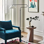 Дизайнерский журнальный стол с круглой каменной столешницей Utezu варинант исполнения - 2 | Loft Concept в Самаре