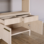 Стеллаж Primo с ящиками Светлый дуб  варинант исполнения - 6 | Loft Concept в Самаре