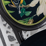 Стул чёрный из натурального бука с изображением птица в саду Blooming Magnolias варинант исполнения - 3 | Loft Concept в Самаре