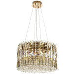 Круглая люстра с металлическими и хрустальными подвесками Bonnay Crystal Chandelier варинант исполнения - 4 | Loft Concept в Самаре