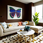 Дизайнерский журнальный столик чёрный с круглой столешницей Arycy варинант исполнения - 4 | Loft Concept в Самаре