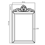 Зеркало настенное в раме Venetian Mirror варинант исполнения - 2 | Loft Concept в Самаре