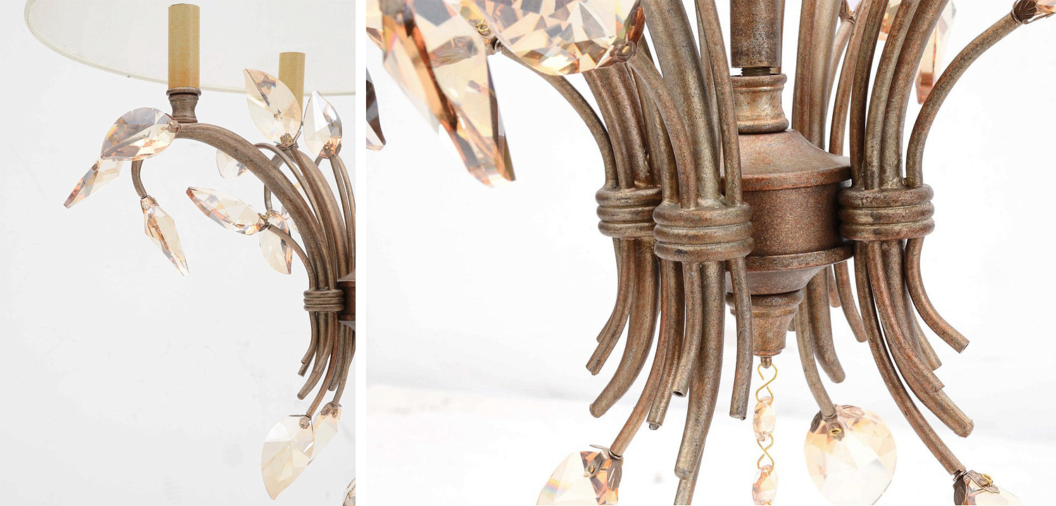 Люстра Malory Crystal Petals Chandelier Люстра Malory Crystal Petals Chandelier - Loft-Concept в Самаре