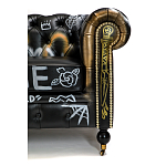 Диван в Лофт Честерфильд граффити из винтажной кожи GRAFFITI PARA Chesterfield варинант исполнения - 6 | Loft Concept в Самаре