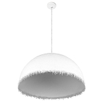 Подвесной светильник в форме купола белого цвета с ажурной бахромой Tactile Line варинант исполнения - 4 | Loft Concept в Самаре