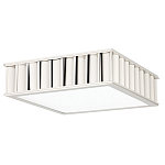 Потолочный светильник квадратный с гофрированным серебрянным абажуром Millennium варинант исполнения - 2 | Loft Concept в Самаре