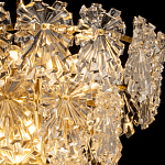 Люстра многоярусная с объемными прозрачными цветами Hanging Flowers варинант исполнения - 5 | Loft Concept в Самаре