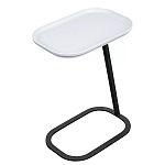 Столик приставной с прямоугольной серой столешницей Steel Stable Table варинант исполнения - 2 | Loft Concept в Самаре