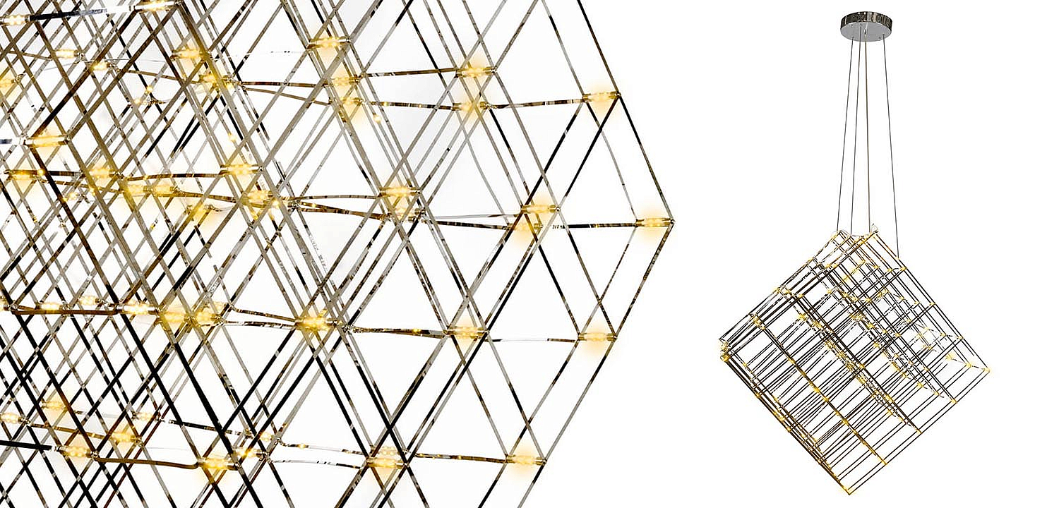 Люстра Moooi Tesseract Yellow lamp M Люстра Moooi Tesseract Yellow lamp M - Loft-Concept в Самаре