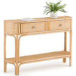 Консоль из плетеного ротанга с ящиками Armelle Rattan Console варинант исполнения - 2 | Loft Concept в Самаре