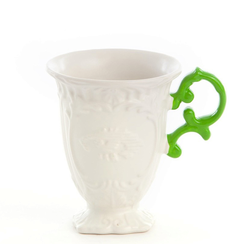 Кружка Seletti I-Mug Green Белый Зеленый в Самаре | Loft Concept 