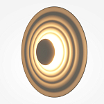 Бра круглое Soft Halo бежевый варинант исполнения - 3 | Loft Concept в Самаре