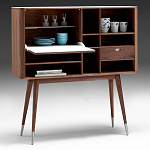 Дизайнерский комод-буфет на высоких ножках с выдвижными ящиками и открытыми полками Joshar варинант исполнения - 2 | Loft Concept в Самаре