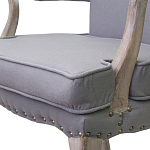Кресло Aubrey Classical Armchair grey flax варинант исполнения - 4 | Loft Concept в Самаре