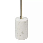 Торшер золотистый с 2-мя подвижными плафонами на белом мраморном основании Streams of Light варинант исполнения - 3 | Loft Concept в Самаре