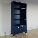 Книжный Стеллаж Elsa Dreams Blue с задней стенкой варинант исполнения - 2 | Loft Concept в Самаре