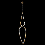 Подвесной светильник обрамленный элементами в виде кристаллов Smooth Shine варинант исполнения - 3 | Loft Concept в Самаре