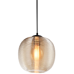 Подвесной светильник со стеклянным рельефным плафоном хром Perforated Glass 25 варинант исполнения - 1 | Loft Concept в Самаре