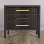 Тумба Primo  с тремя ящиками шпон темный орех варинант исполнения - 2 | Loft Concept в Самаре