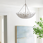 Люстра декорированная цветами из стекла Lightness of Flowers варинант исполнения - 3 | Loft Concept в Самаре