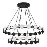 Люстра двухъярусная с круглыми светодиодными источниками света Maxine Light варинант исполнения - 3 | Loft Concept в Самаре