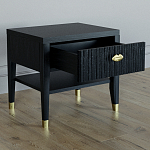 Прикроватная тумбочка с ящиком Elsa Dreams Black варинант исполнения - 2 | Loft Concept в Самаре