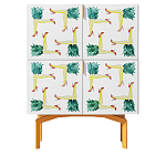 Тумба  с рисунком Short Pina Colada Orange варинант исполнения - 1 | Loft Concept в Самаре