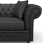 Мебельная ткань Шенилл темно-серый цвет 138 см T4-40 варинант исполнения - 8 | Loft Concept в Самаре