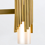 Люстра цвета латунь с 4-мя матовыми цилиндрическими плафонами Elstead Lighting варинант исполнения - 4 | Loft Concept в Самаре